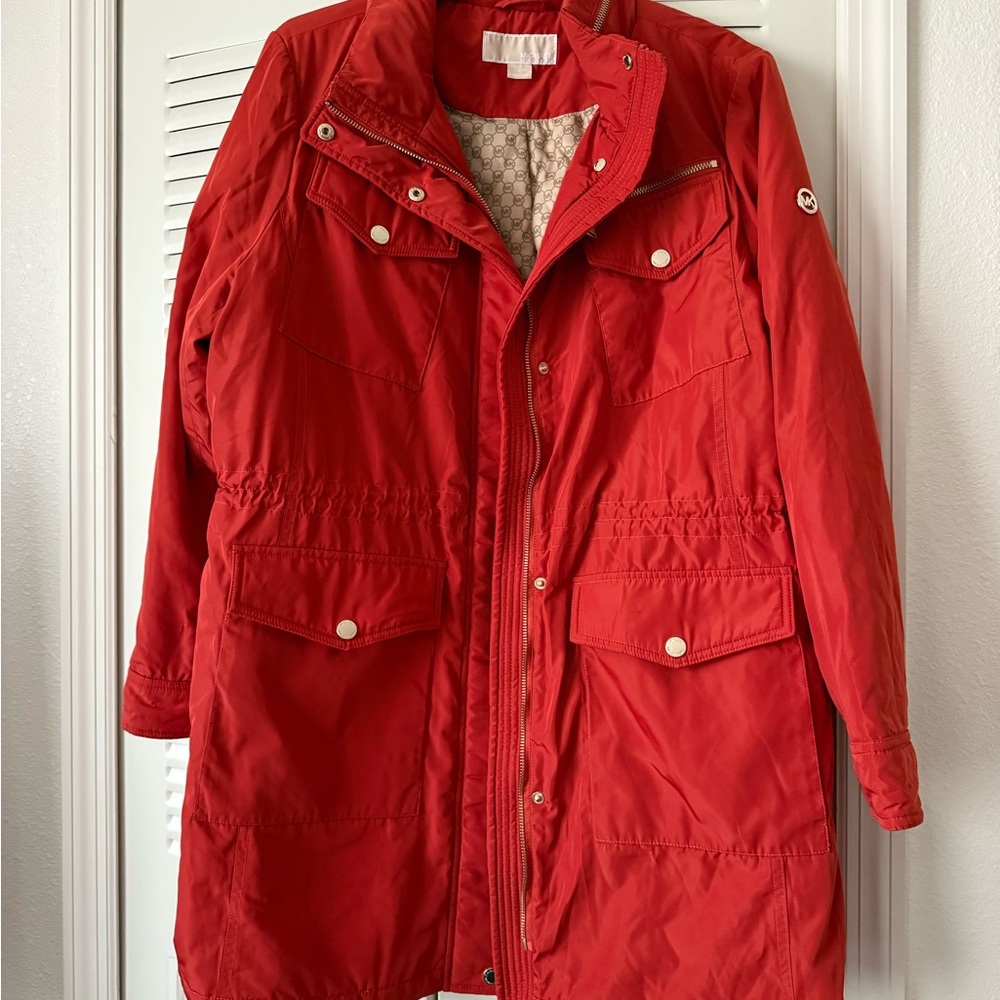 Women's Orange Parka Jacket